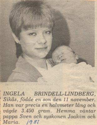 1981 ingela brindell