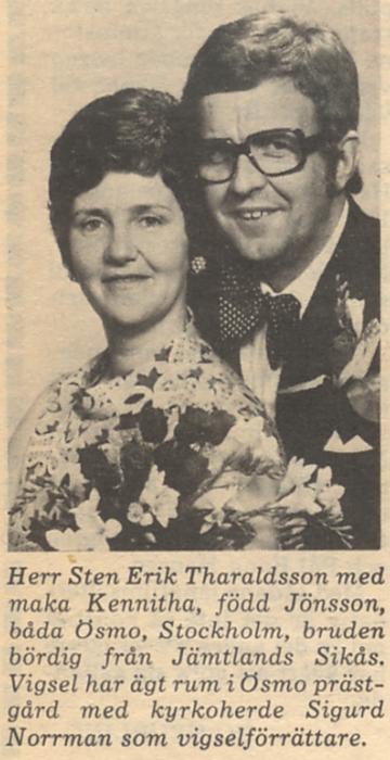 kenitha bröllop 1975