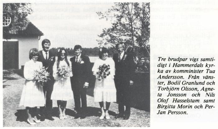juni 1983 bröllop